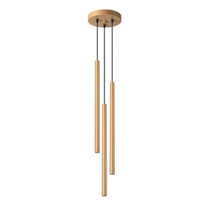 Lustra suspendata Pastelo Auriu 19.5x19.5x115 cm