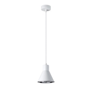 Lustra suspendata Tazila Alb 14x14x120 cm