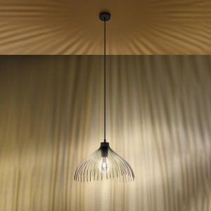 Lustra suspendata Umb Negru 40x40x125 cm - Img 3