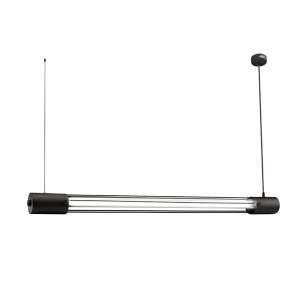 Lustra suspendata Valo Negru 6000K 95x8x150 cm