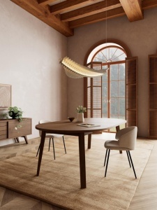 Masa dining A-Line, Gri, 75x220x120 cm - Img 2