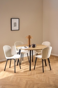 Masa dining Cadiz, Natural, 75x120x120 cm - Img 9