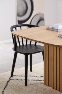 Masa dining Christo, Natural, 75x220x105 cm - Img 2