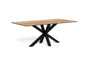 Masa dining Heaven, Natural, 75.5x200x100 cm - Img 2