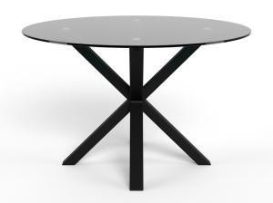 Masa dining Heaven V1, Transparent, 75.5x119x119 cm - Img 4