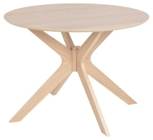 Masa dining I_Duncan, Alb, 75x105x105 cm - Img 6