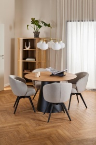 Masa dining Soli, Natural, 75x120x120 cm - Img 2