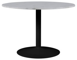 Masa dining Tarifa, Negru mat, 75x110x110 cm - Img 5