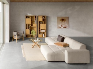 Masuta de cafea Heaven, Transparent, 40x82x82 cm