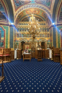 Mocheta biserica, Lotos, Albastru, 200x600 cm, Delta 15033 810 W
