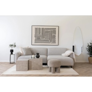 Pled decorativ Galena, Alb, 180x130x1 cm - Img 2