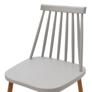 Scaun, Aurora, Gri, 49.5x42x77 cm - Img 6