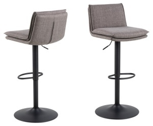 Scaun de bar Flynn V2, Gri, 107x44x53 cm - Img 2