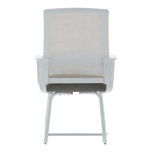 Scaun de birou, Palma, Alb, 52x46x94 cm - Img 5