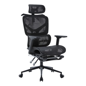 Scaun de birou V1, Vigo, Negru, 70x52x124 cm