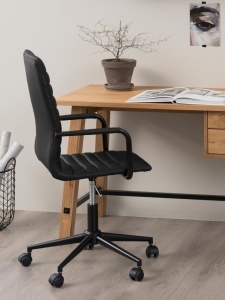 Scaun de birou Winslow V1, Negru, 103x51x58 cm - Img 4