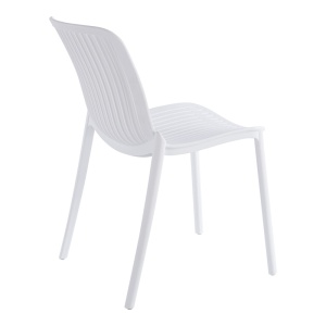 Scaun de gradina Stivuibil, Teragi, Alb, 43.5x58x82 cm - Img 2