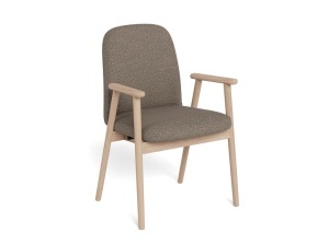 Scaun dining Calvin, Gri, 88x55x60 cm - Img 3