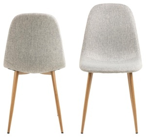 Scaun dining Celia, Gri, 86x44x54 cm - Img 4