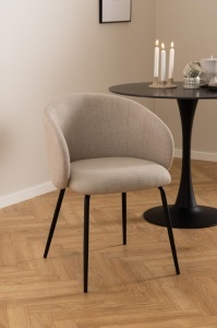 Scaun dining Eleanor, Bej, 79x55.5x55 cm - Img 2