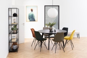 Scaun dining Eris, Bej, 85.5x48.5x54 cm