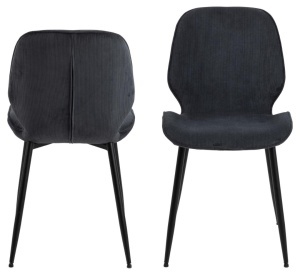 Scaun dining Femke, Gri, 85x47.5x57.5 cm - Img 6