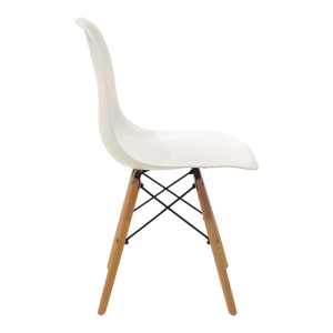 Scaun dining Julita, Alb, 52x46x81 cm - Img 3
