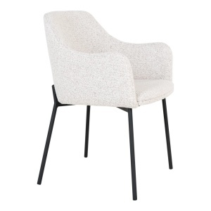 Scaun dining Melilla, Alb, 56x57x79.5 cm