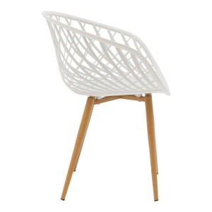 Scaun Ezra Pako Alb 62.5x56x82 cm - Img 3