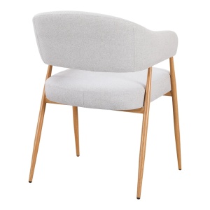 Scaun Filonda, Gri/Natural, 47x58x79 cm - Img 2