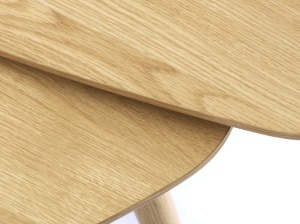 Set 2 piese Mese ADDA, Natural, 70-53x45-41x100-70 cm - Img 2