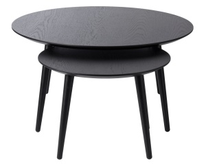 Set 2 piese Mese ADDA, Negru, 88-58x45-41x88-58 cm