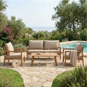 Set 4 bucati de gradina, Andasio, Gri, 83x164x70 cm - Img 1