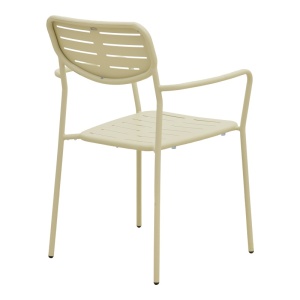Set 5 masa si scaune gradina, Moraja, Crem, 80x140x72 cm - Img 6