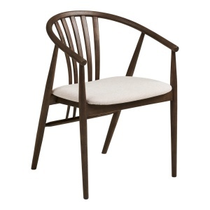 Set 7 piese Masa dining si scaune Osaka, Natural, 120x120x78 cm