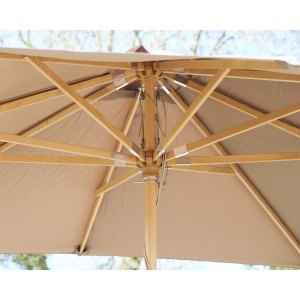 Umbrela de soare Orlando, Taupe, 300x300x265 cm