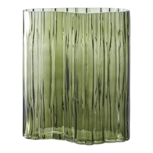 Vaza decorativa, Verde, 12x21.5x26.5 cm - Img 5