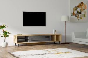 Έπιπλο TV Σαφείρι Sapphire-Ανθρακί