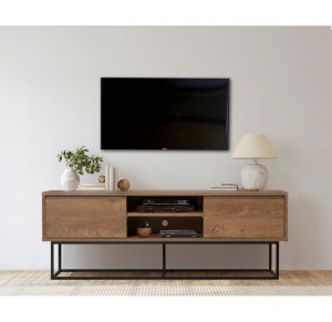 Έπιπλο TV Rodez 140 Walnut-Μαύρο