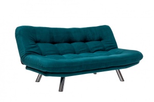 Αναδιπλούμενος καναπές 3 θέσεων Misa Small Sofabed Πετρόλ Πράσινο - Img 6