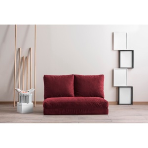 Αναδιπλούμενος καναπές 2 θέσεων Taida Καφέ 120x68x26 cm