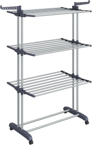Απλώστρα ρούχων Songmics Γκρι 126.6x64.2x169.2 cm