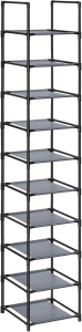 Αρθρωτή παπουτσοθήκη Γκρι Songmics 33x33x173 cm