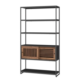 Βιβλιοθήκη Vasagle Γκρι 100x35x180 cm