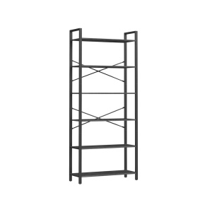Βιβλιοθήκη Vasagle Μαύρη 80x30x184.3 cm
