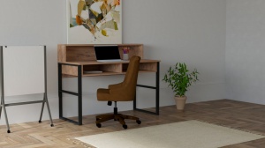 Γραφείο Kemo Walnut-Μαύρο