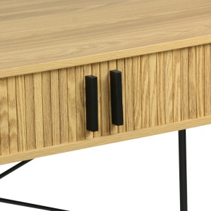 Γραφείο Scandi, Pako World, MDF/Μέταλλο, Φυσικό, 120x60x76 cm - Img 4