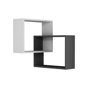 Γωνιακό ράφι Ring Λευκό 68x68x60 cm - Img 2