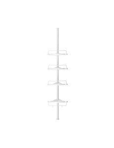 Γωνιακό ράφι μπάνιου, Songmics, 85-305 cm, BCB001A, Λευκό