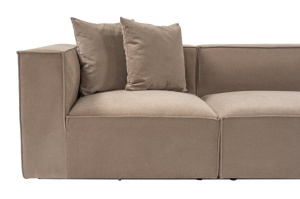 Δεξιός Γωνιακός Καναπές Sora Cappuccino 430x75x102 cm - Img 14